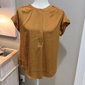 Ladies Simply Vera VERA WANG 3/4 Button Front Cap Sleeve S